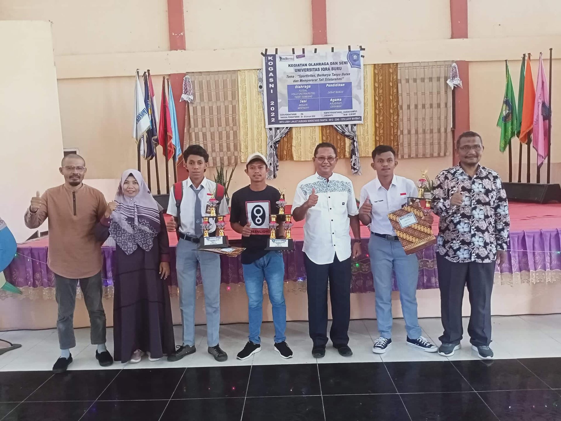 Acara Penutupan Kegiatan Olahraga dan Seni (KOGASNI) tahun 2022 Universitas Iqra Buru