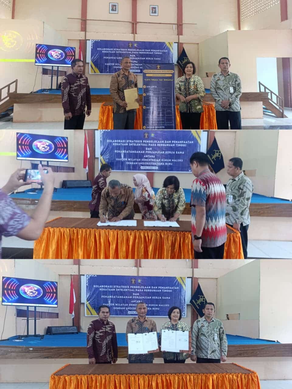 UNIVERSITAS IQRA BURU TANDATANGANI MoU DENGAN KEMENTERIAN HUKUM MALUKU